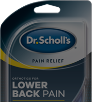 Photo of Dr. Scholl’s Pain Relief Orthotics for Lower Back Pain packaging