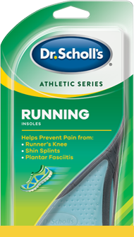 Photo of Dr. Scholl’s Athletic Series Running Insoles packaging