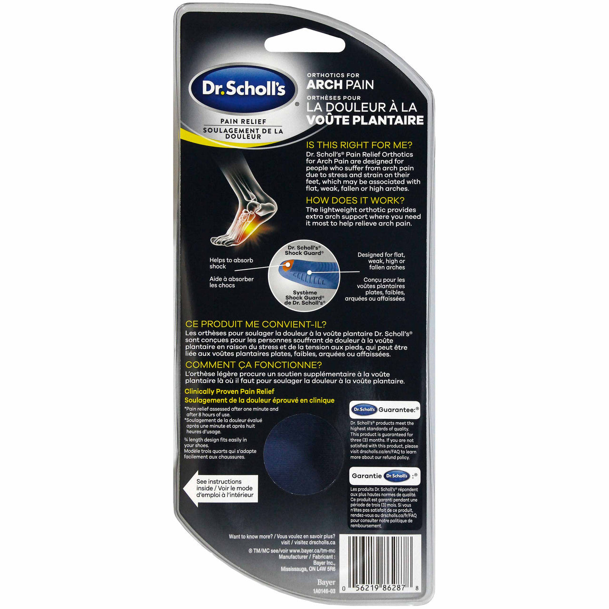 Pain Relied Orthotics for Arch Pain Back W