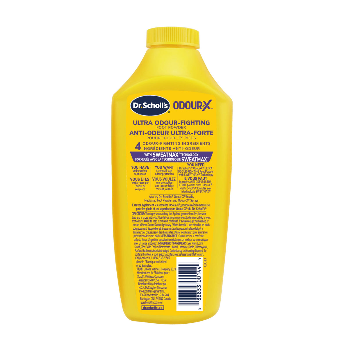 image of odour x foot fighting powder