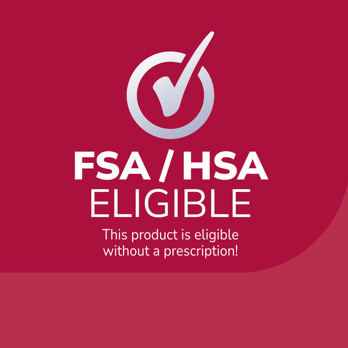 FSA/HSA eligible badge for blister cushion seal & heal bandage