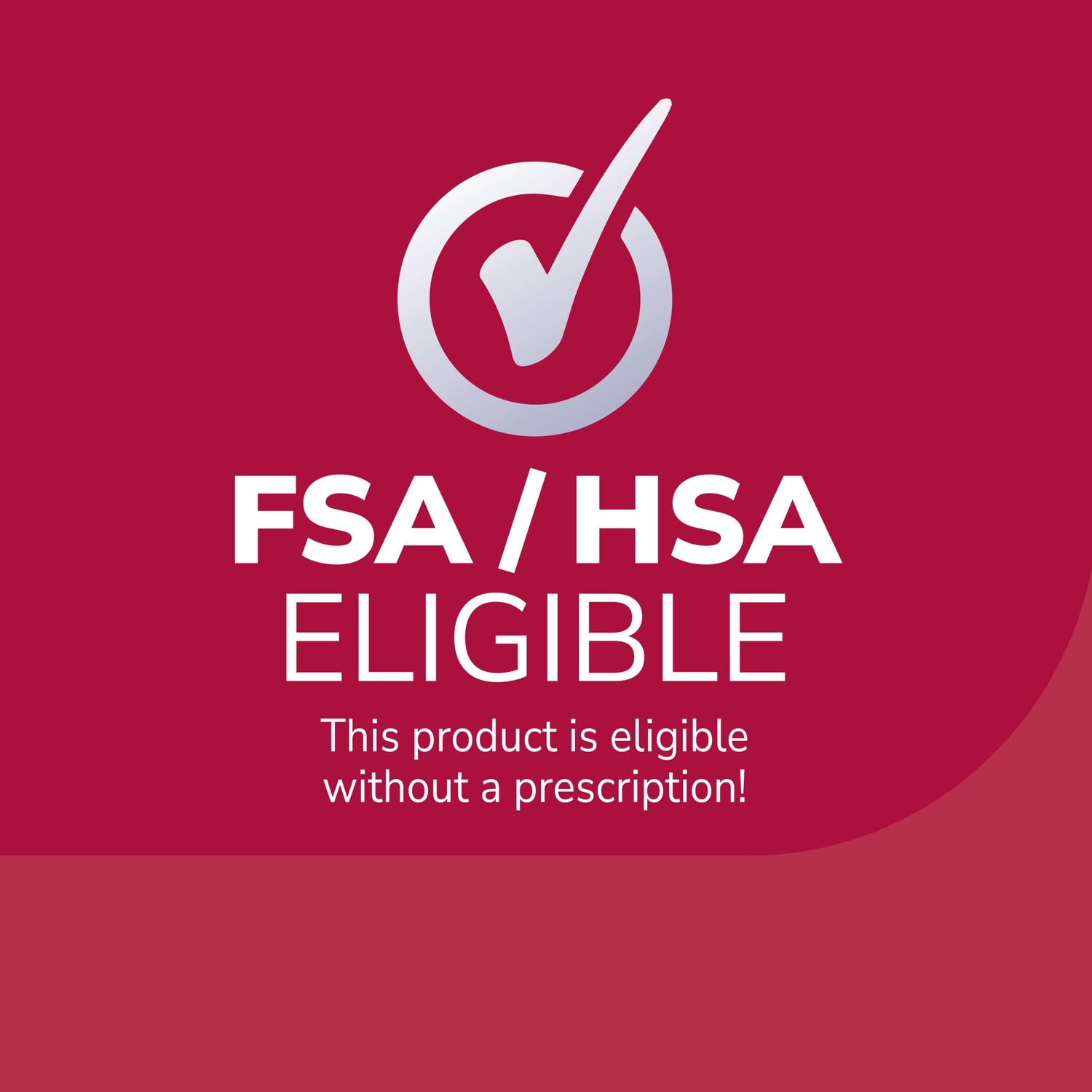 FSA/HSA eligible badge for blister cushion seal & heal bandage