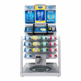 Custom Fit orthotic insert display rack with multiple boxed options and sample devices