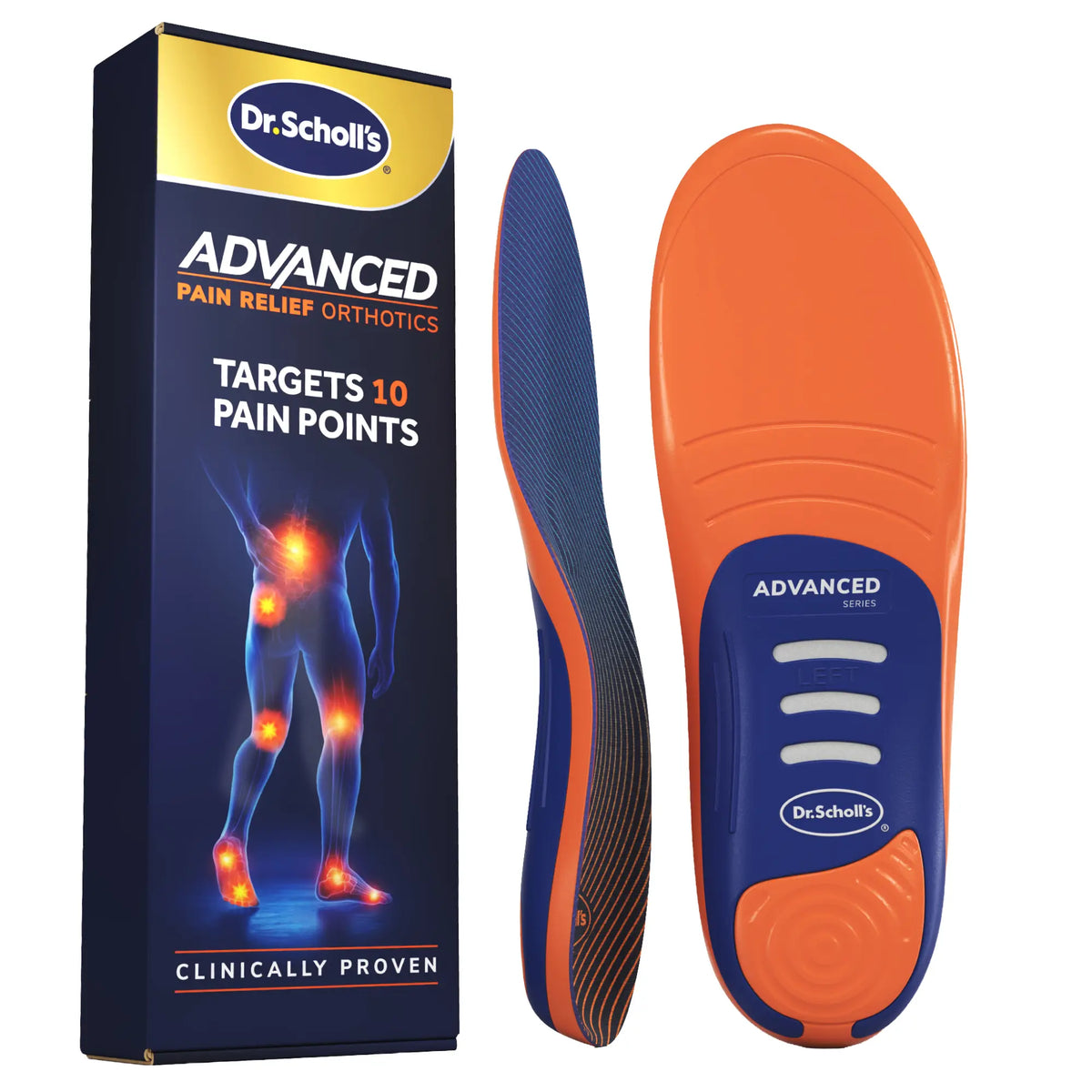 Advanced Pain Relief Plantar Fasciitis Orthotic Insoles