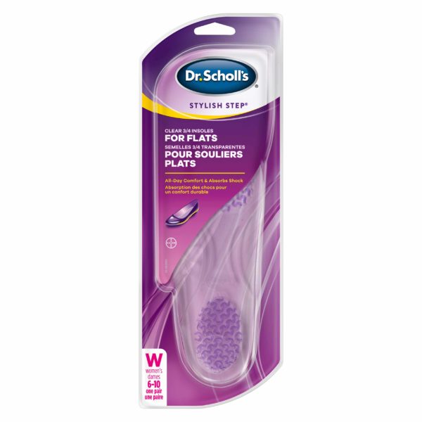 Stylish Steps 3/4 Clear Insoles for Flats