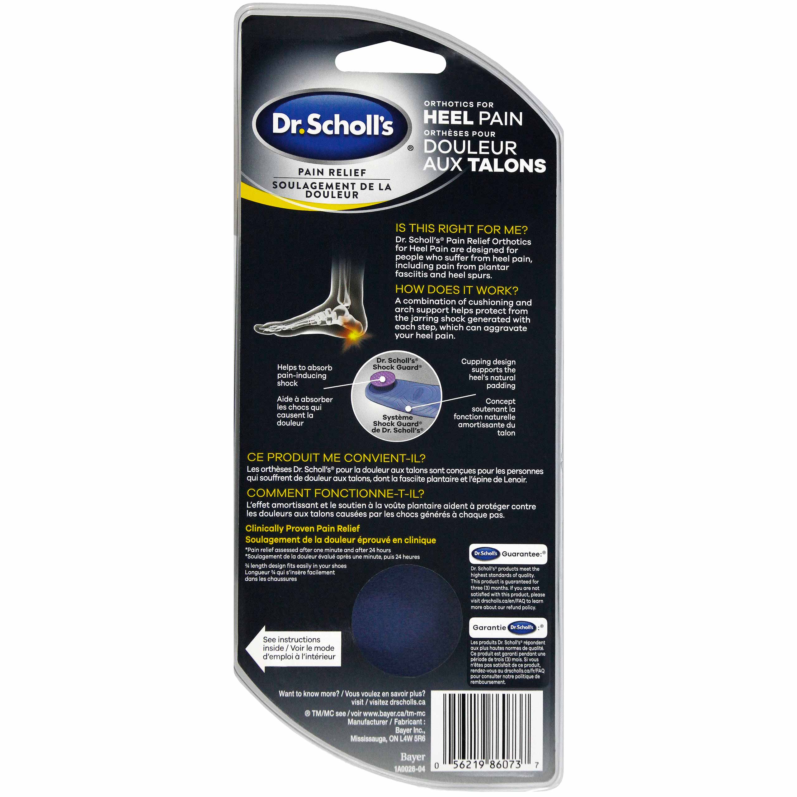 dr scholl's insoles for heel spurs