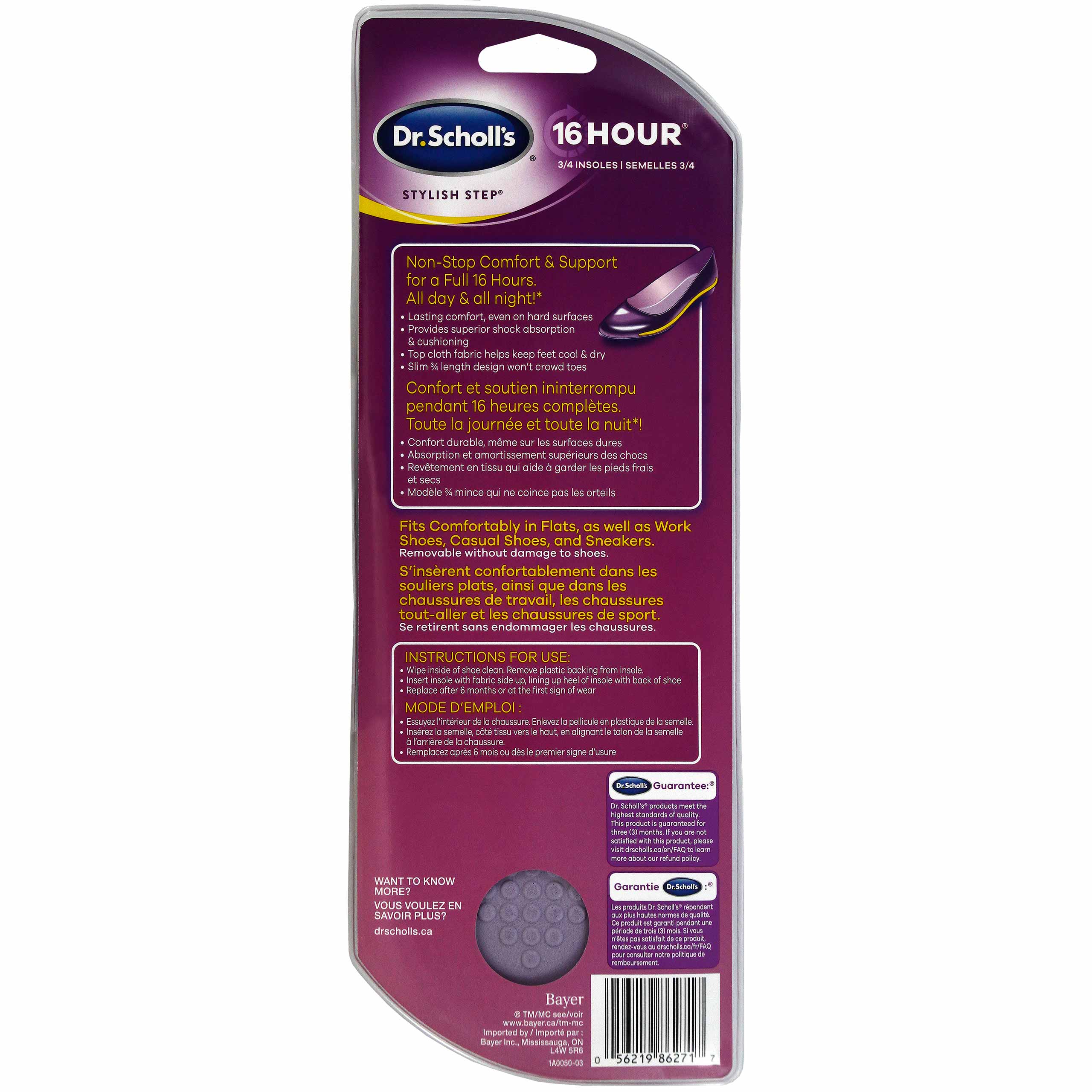 dr scholl's stylish step insoles