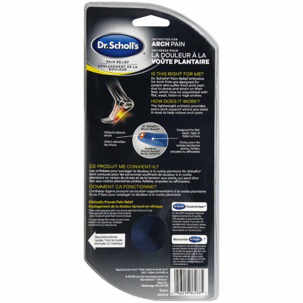 Pain Relied Orthotics for Arch Pain Back M