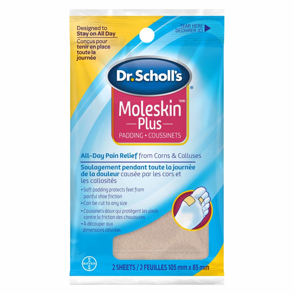 Moleskin Plus Padding Strips to Protect Sensitive Areas Shoe Inserts