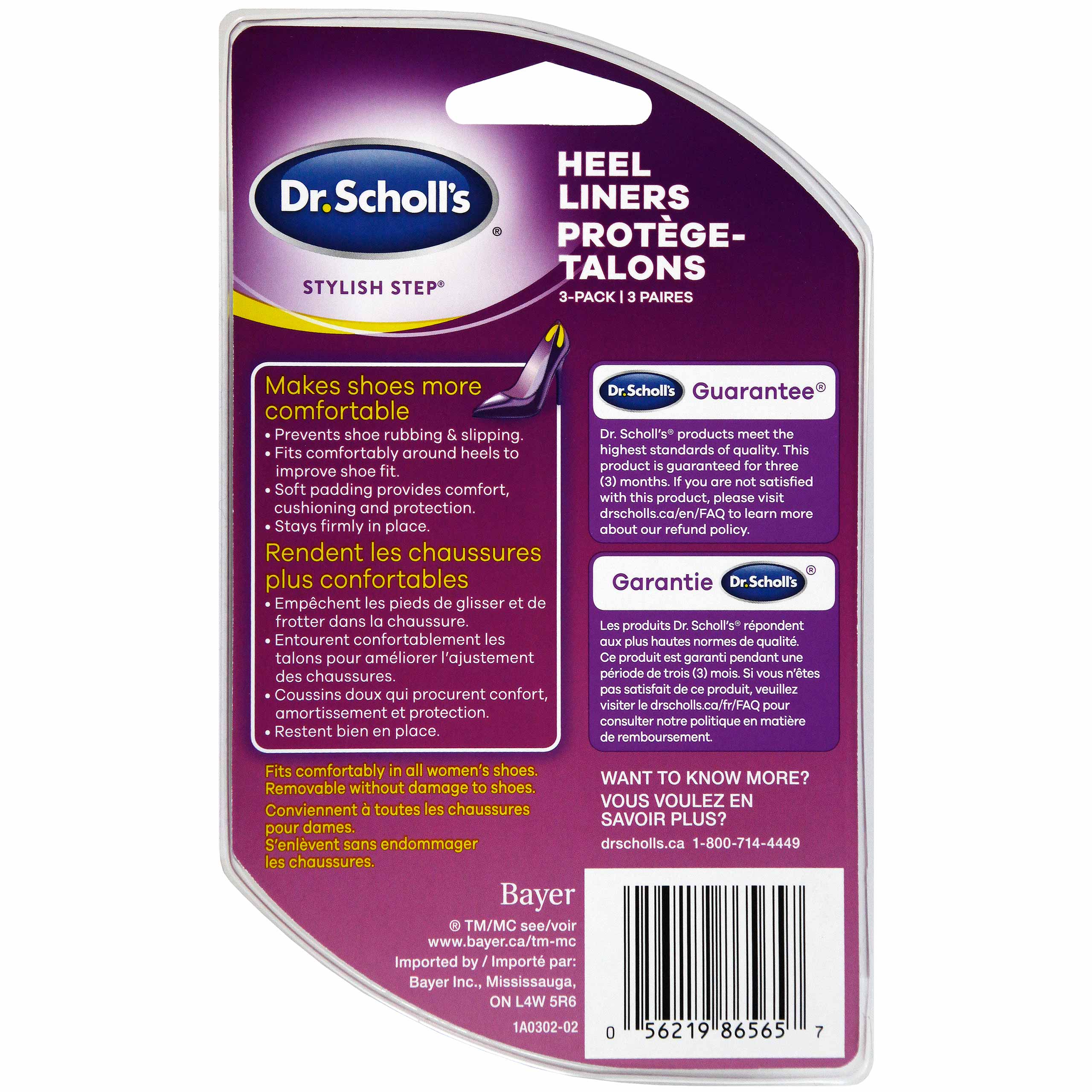 Stylish Step HEEL Liners 3 Pack Dr. Scholl s