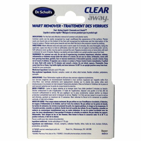 Clear Away Wart Remover Back