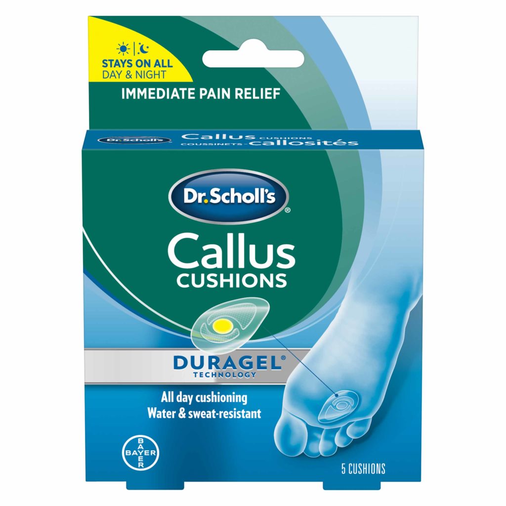 Duragel Callus Cushions for Pain Relief Shoe Inserts, Orthotics and