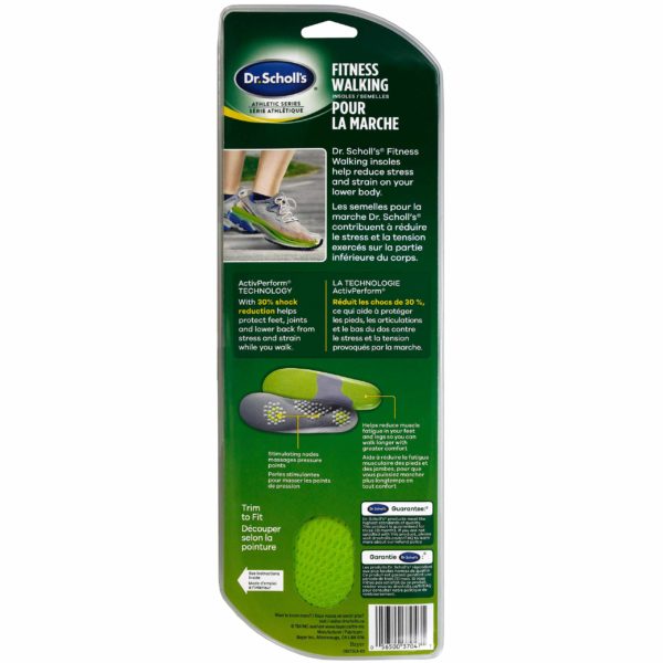 Athletic Series Walking Insoles M Back