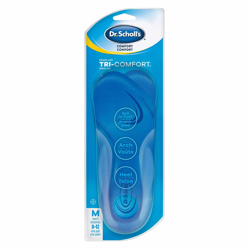 Tri-Comfort® Insoles for Heel, Arch and 
