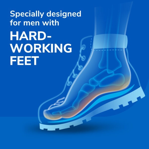 image of specifically designed for men with hard working feet