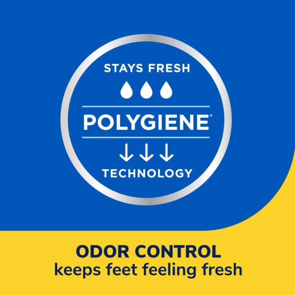 image of odor control keeps feet feeling fresh