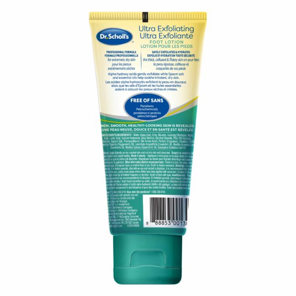image of exfoliating foot lotion