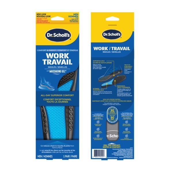 Dr scholl's work insoles with massaging gel 2025