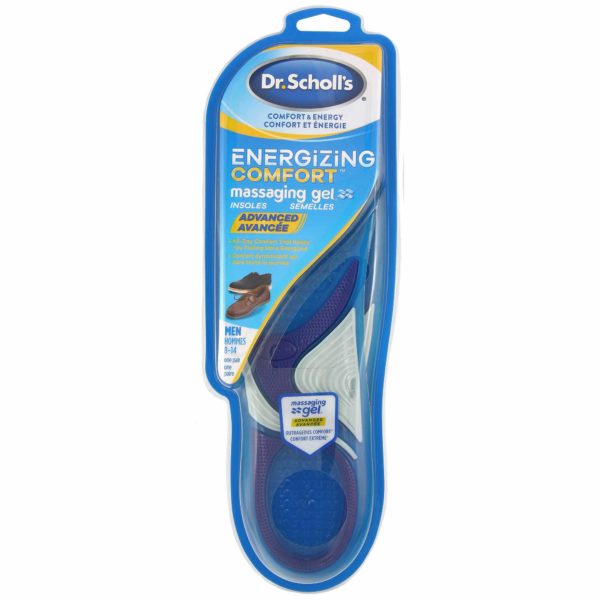 image of massaging gel insoles package