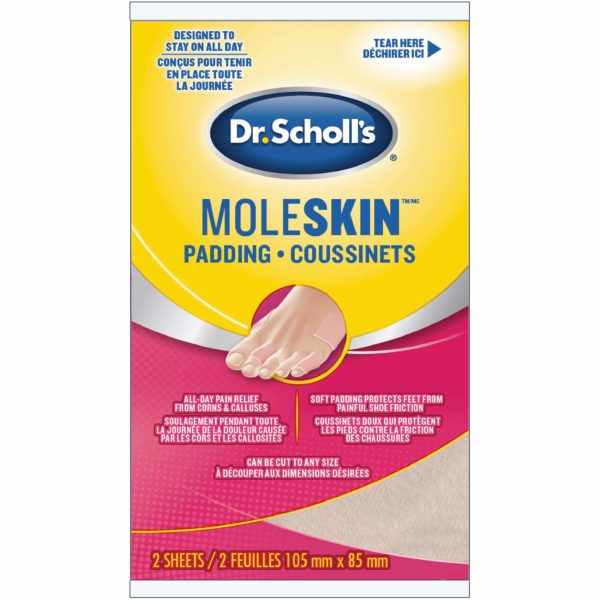 image of moleskin padding package