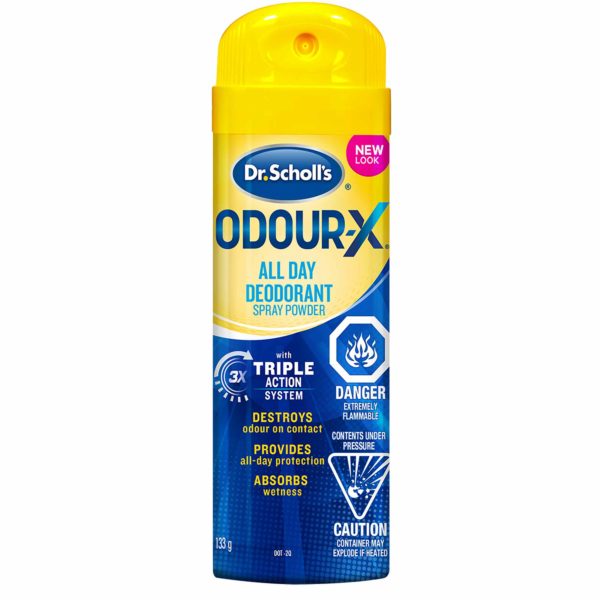 image of odour-x deodorant powder spray