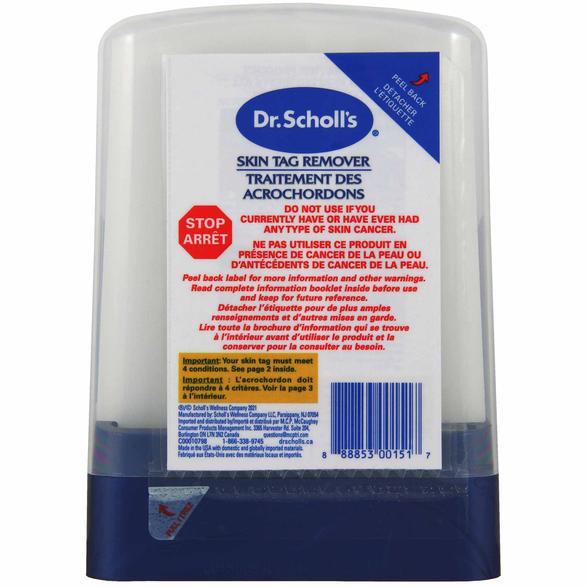 Dr. Scholl's Skin Tag Remover  Application and After 7 day