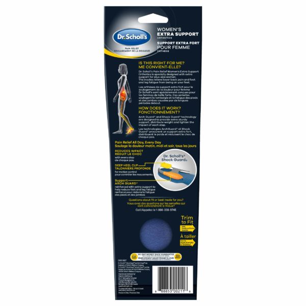 image of womens extra support insole