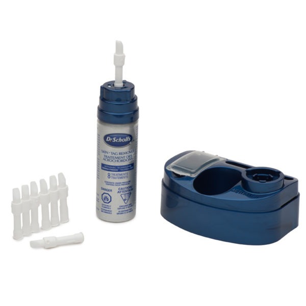 Image du traitement des acrochordons Dr. Scholl?s, contenu de la trousse