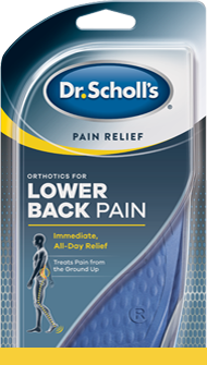 Photo of Dr. Scholl’s Pain Relief Orthotics for Lower Back Pain packaging